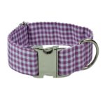 Collar para perro "Vichy purple"